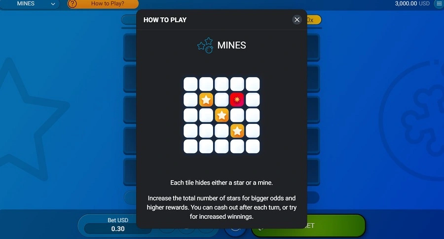 Mines — крупный выигрыш в игре, множитель x47